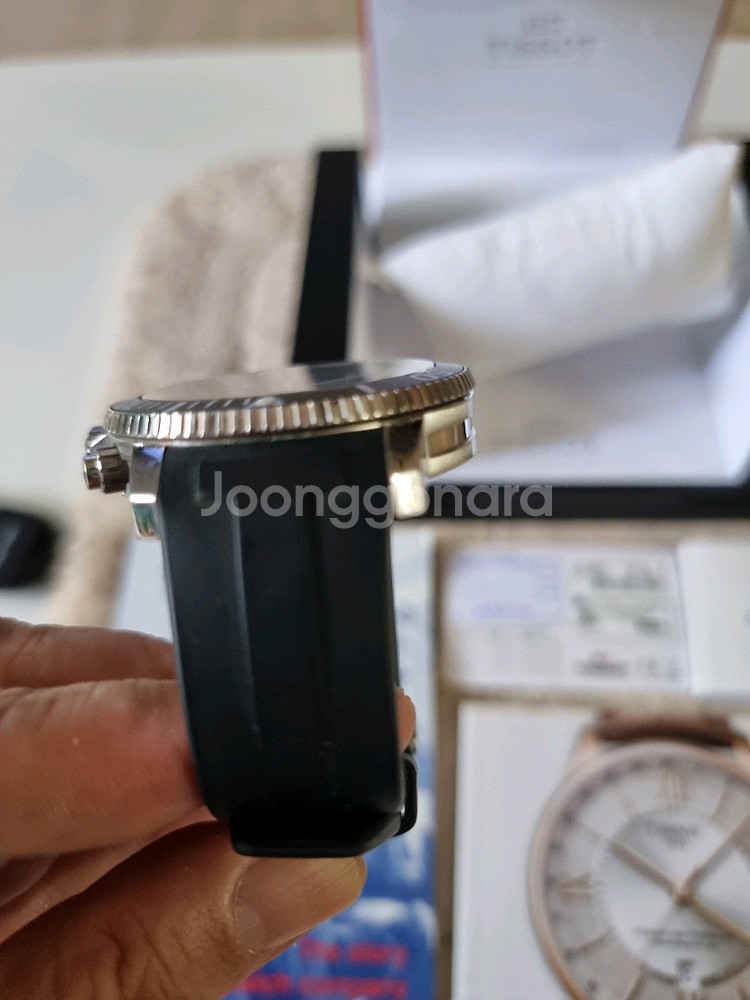 티쏘씨스타1000딥블루 (풀박)45mm 쿼츠--2
