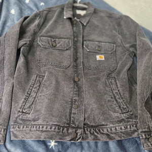 칼하트WIP 워싱 흑청 데님 자켓 Stetson XL