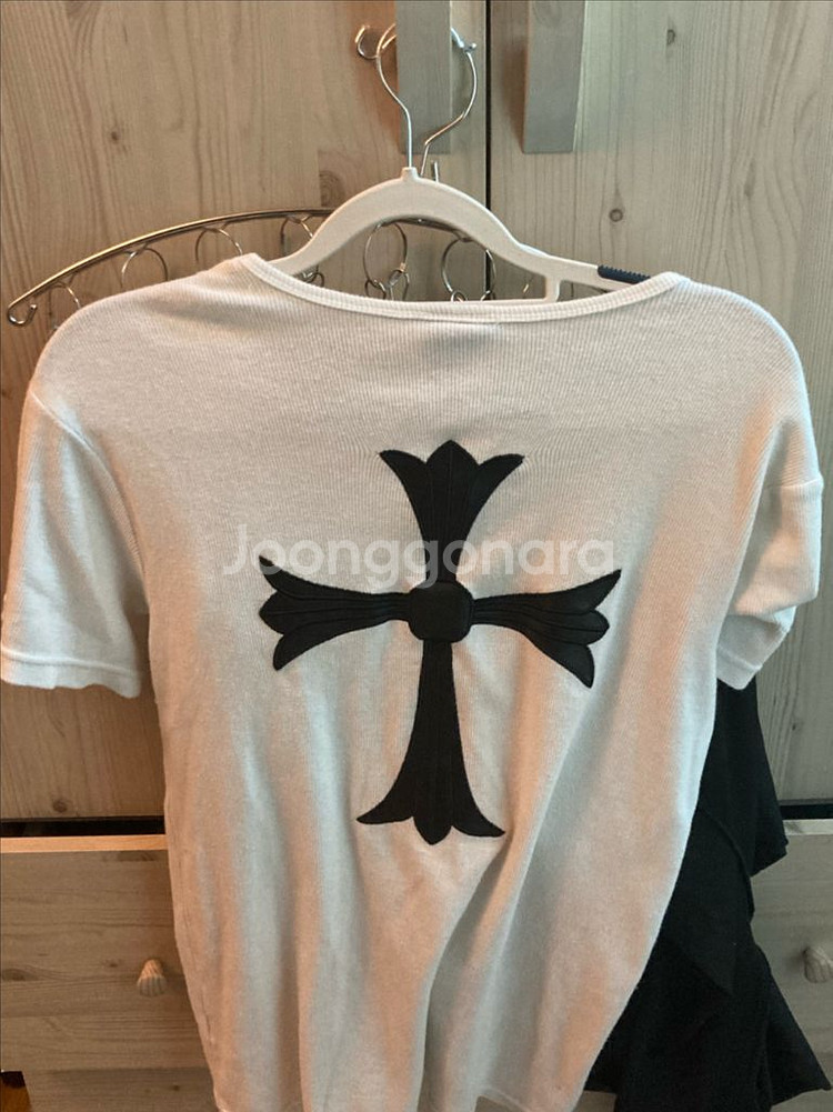 크롬하츠 골지 여성용 반팔 티셔츠--0