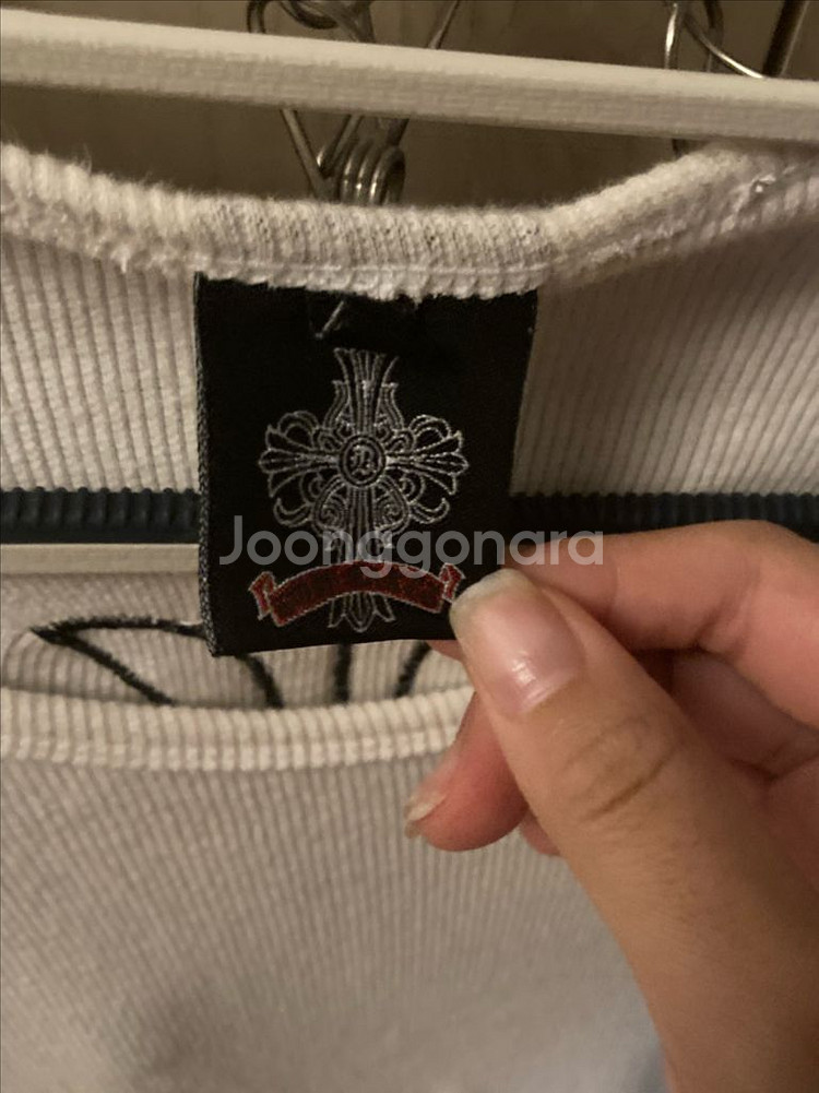 크롬하츠 골지 여성용 반팔 티셔츠--1