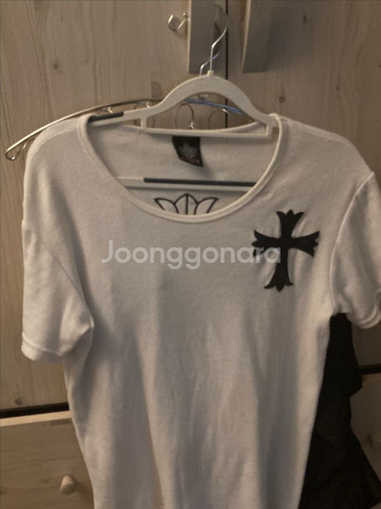 크롬하츠 골지 여성용 반팔 티셔츠--2