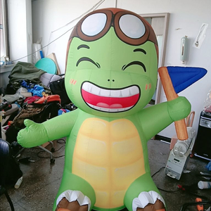 에어 조형물 토끼. 거북이