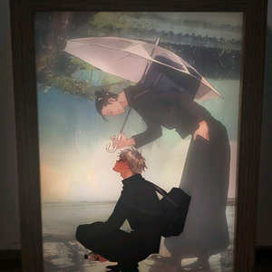 주술회전 고죠 사토루 LED 액자