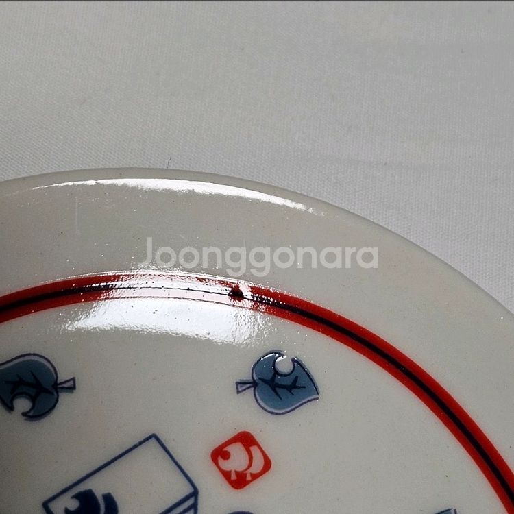 동물의숲 동숲 이치방쿠지 제일복권 F상 콩돌밤돌 접시--3