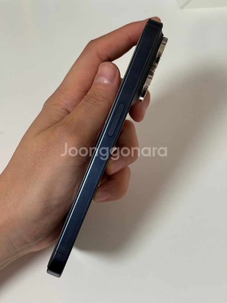아이폰 15 Pro 256 블루티타늄 자급제 s급 풀박--3