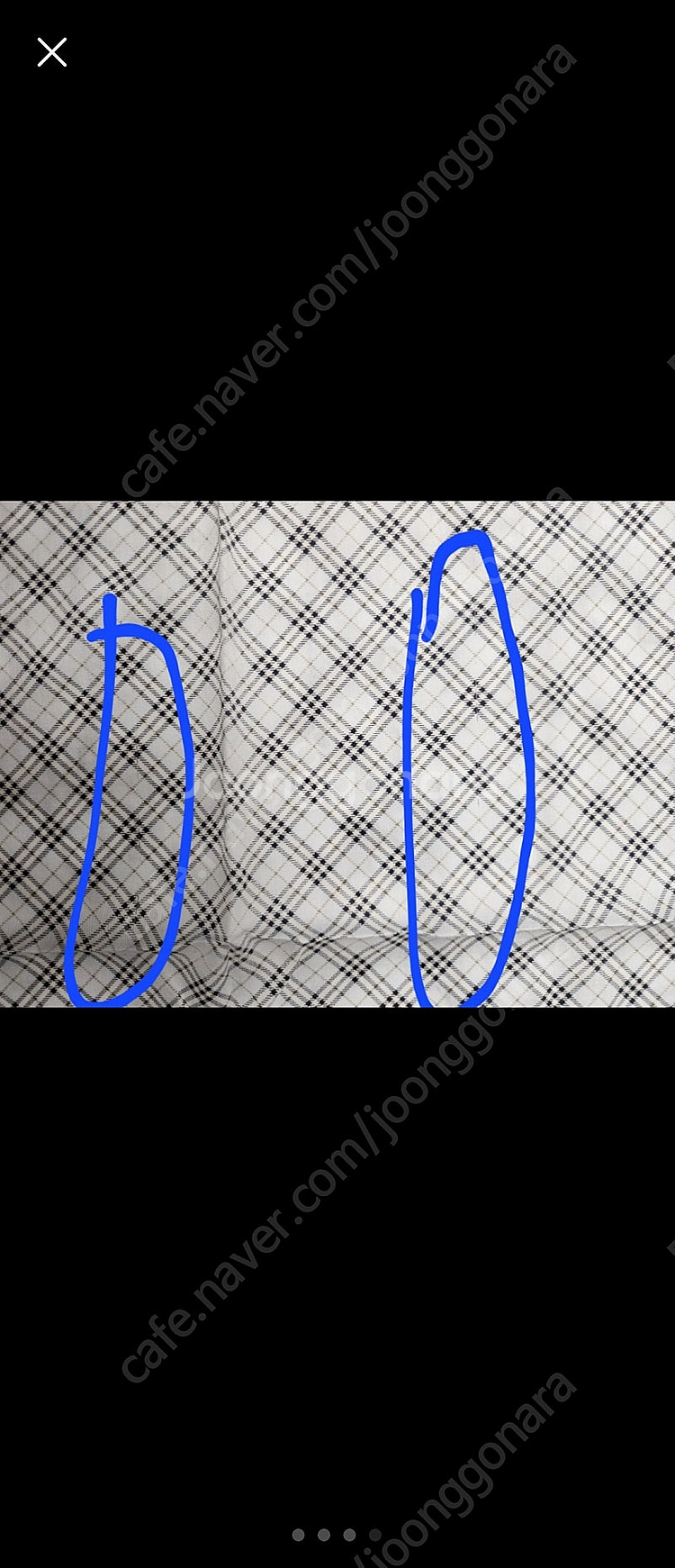 정품. burberry 쁘띠 스카프. 미사용.--3