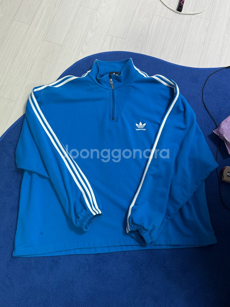 발렌시아가 아디다스 반집업 맨투맨--0