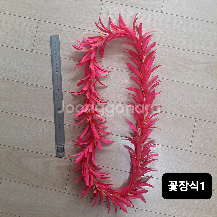 훌라댄스의상/파우스커트/꽃장식--5