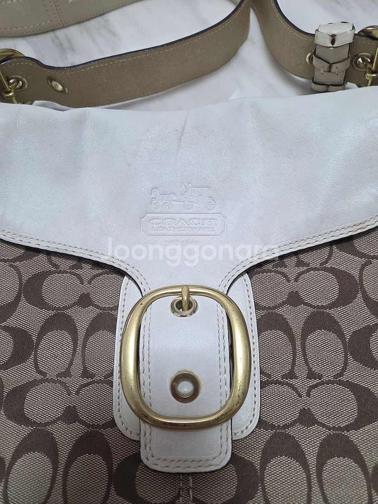 코치 시그니쳐 패브릭 크로스백--2