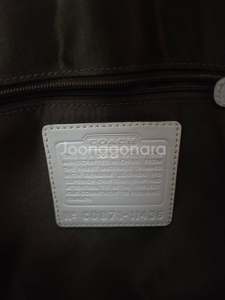 코치 시그니쳐 패브릭 크로스백--9