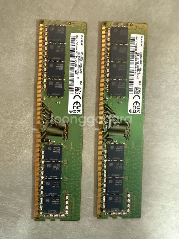 삼성 16GB DDR4 3200MHz 램 메모리 x 2--1