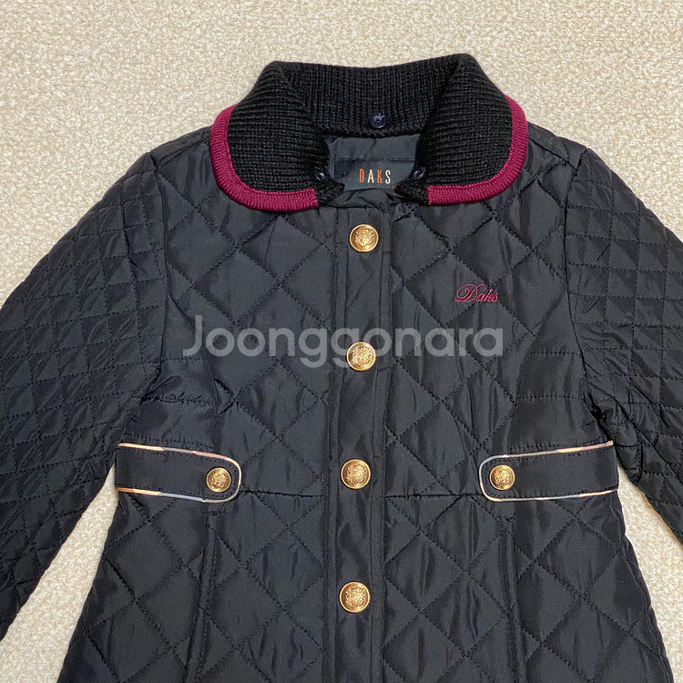 (정품) 닥스 키즈 블랙 퀄팅 패딩 100 3Y--1