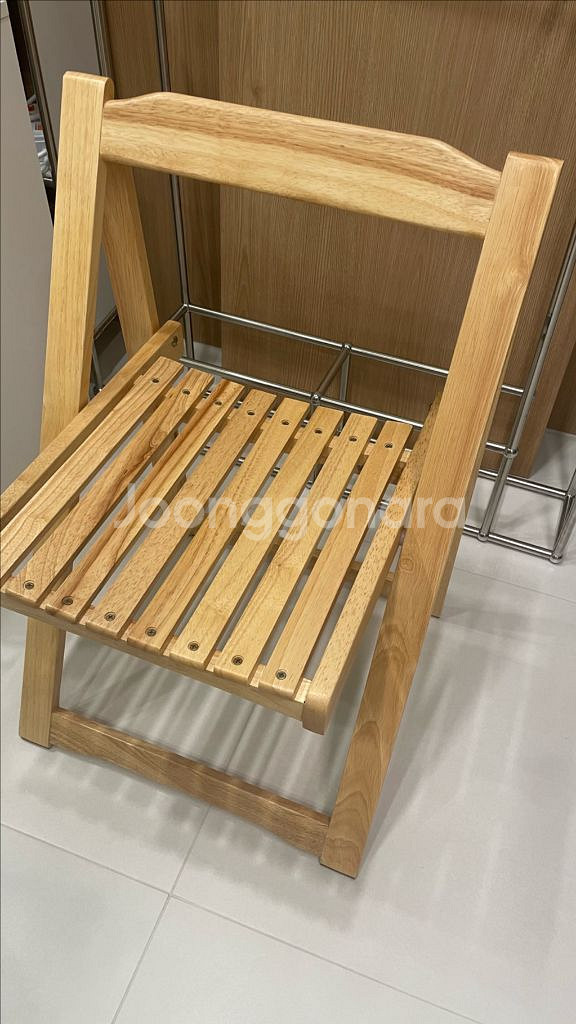 본톤 원목 접이식 의자--0