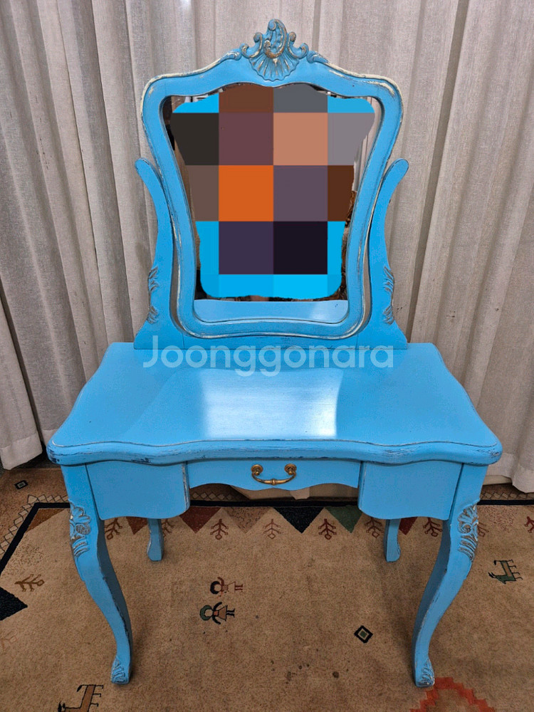 빈티지 원목 콘솔화장대--0
