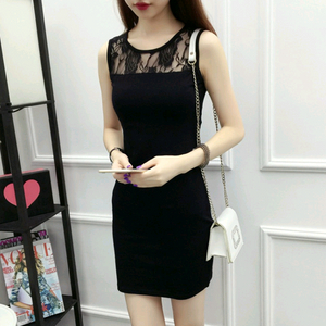 [새상품] 레이스 블랙 원피스