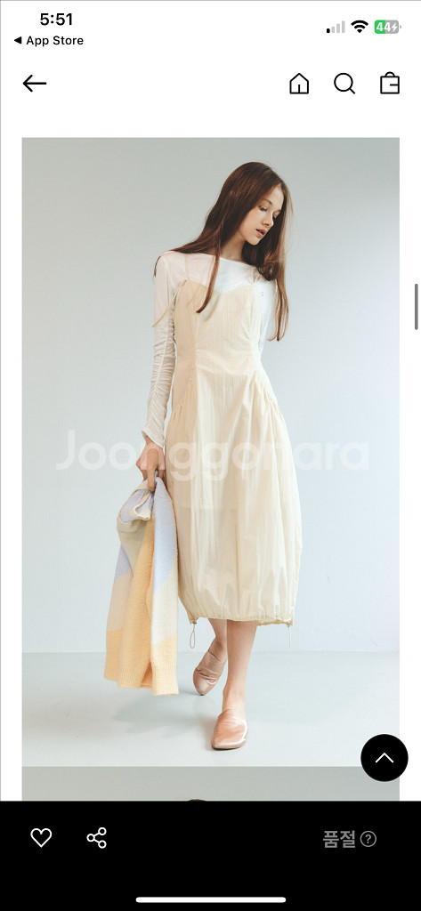 제이청>Hush String Dress_Butter Y--0
