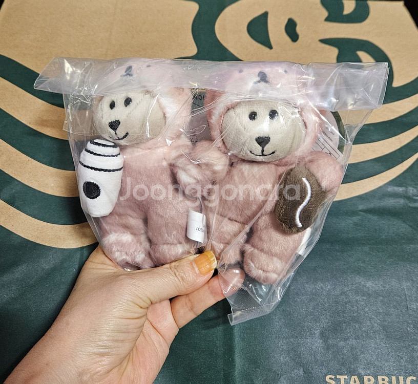 미개봉)스타벅스 러블리수달 키체인 세트 2P--1