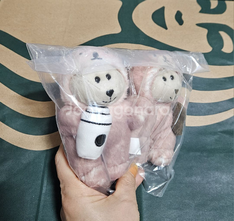 미개봉)스타벅스 러블리수달 키체인 세트 2P--3