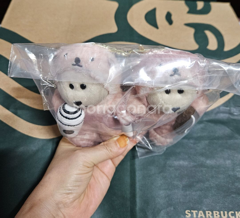 미개봉)스타벅스 러블리수달 키체인 세트 2P--4