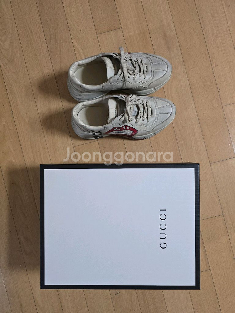 구찌 라이톤 입술 스니커즈--8