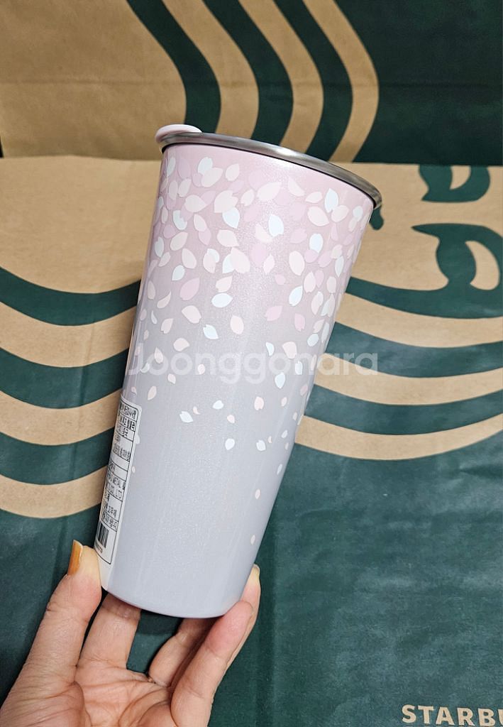 새상품>스타벅스 체리블라썸 DW 투고 텀블러473ml--2