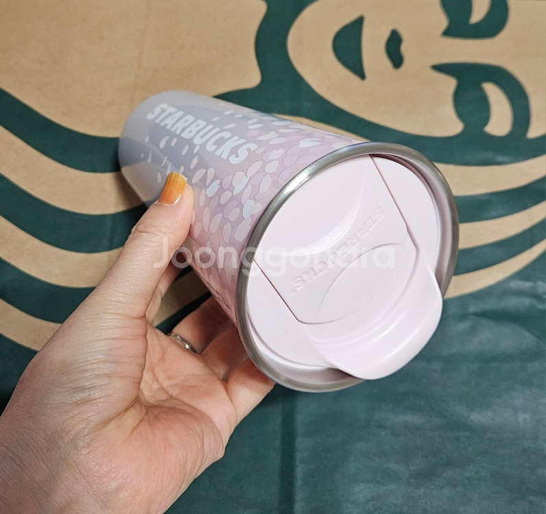 새상품>스타벅스 체리블라썸 DW 투고 텀블러473ml--4