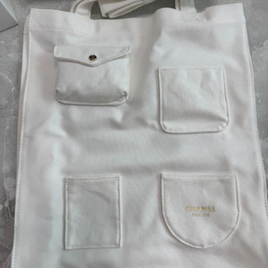 샤넬 뷰티 화이트 캔버스 토트백 새상품