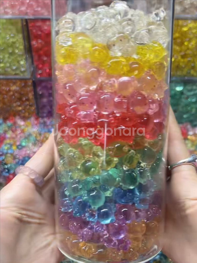 핸드메이드 수지 야광 투명 헬로키티 미니어처 피규어--4