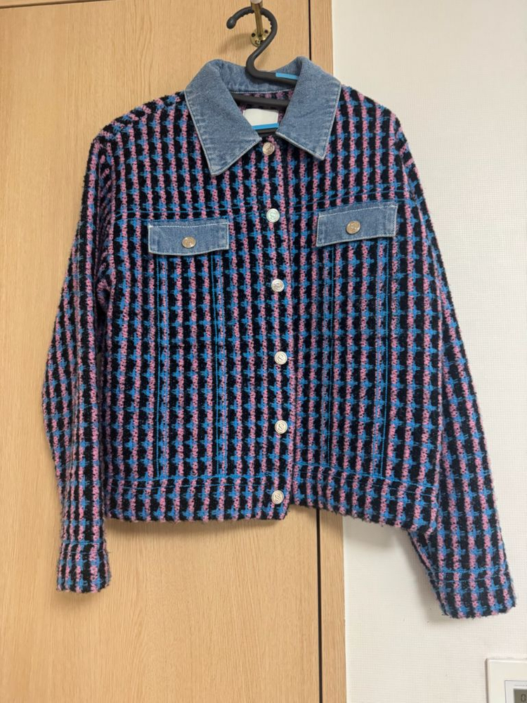 산드로 데님 트위드자켓--0