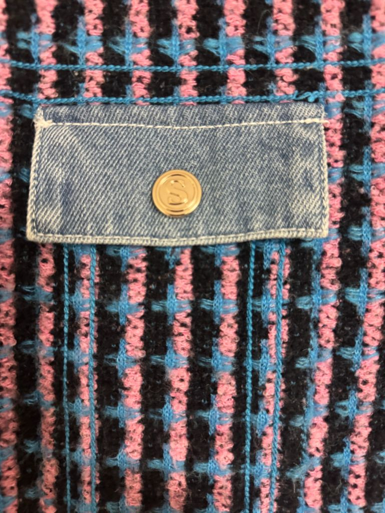 산드로 데님 트위드자켓--3