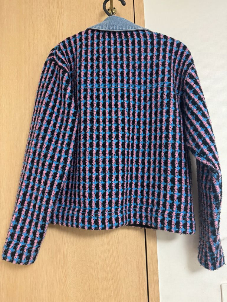 산드로 데님 트위드자켓--1