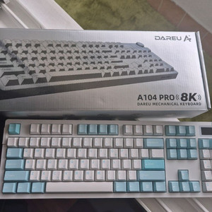 다얼유 A104 PRO 8K 스노우블루 스노우축