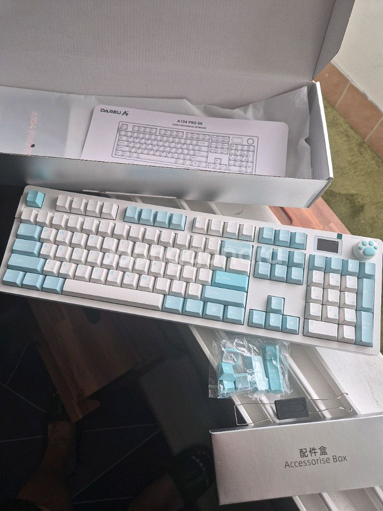 다얼유 A104 PRO 8K 스노우블루 스노우축--6