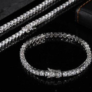 써지컬 테니스 팔찌 큐빅 4mm(무배)