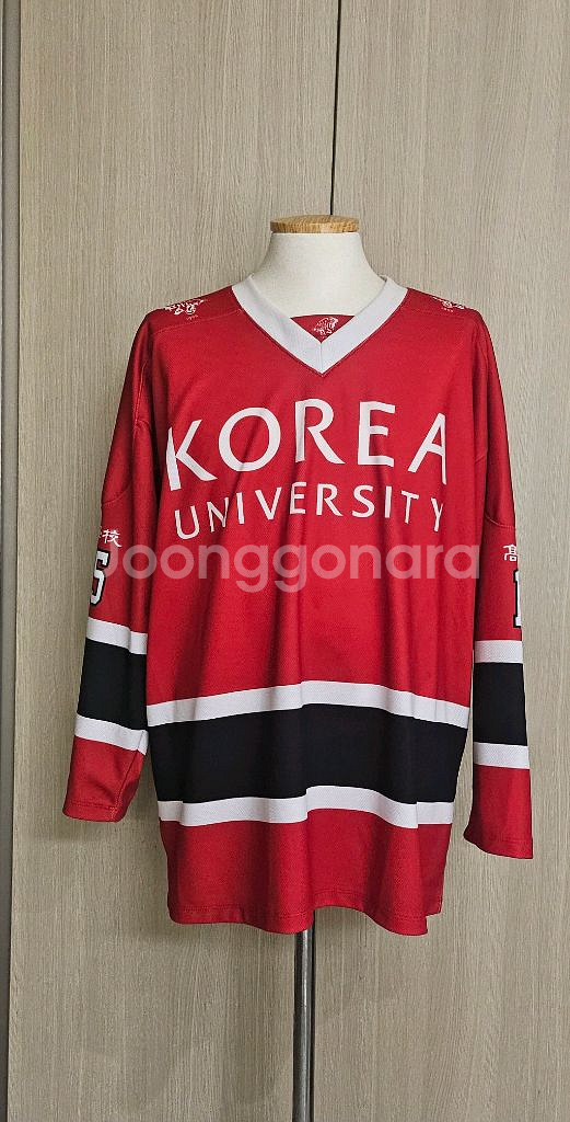 (빈지노착용) 고려대 응원티 아이스 하키복 S(XL)--3