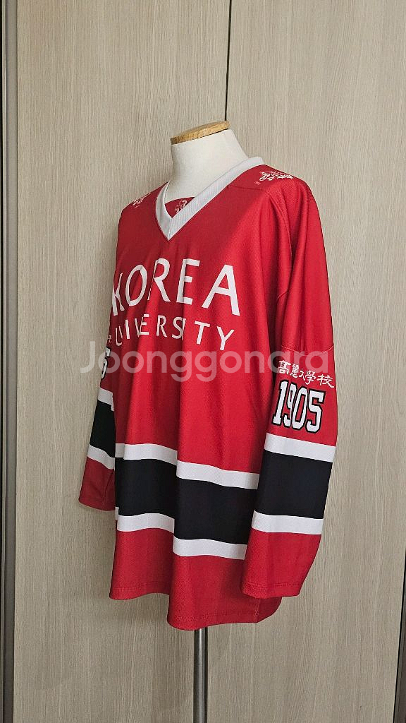 (빈지노착용) 고려대 응원티 아이스 하키복 S(XL)--4