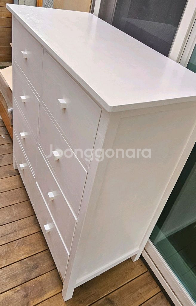 바네스데코 원목8D 서랍장--1