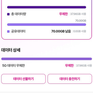 엘지유플러스 데이터 2기가