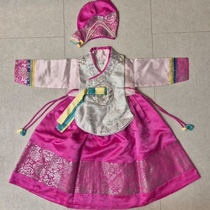 여아 한복 1호 돌 사이즈