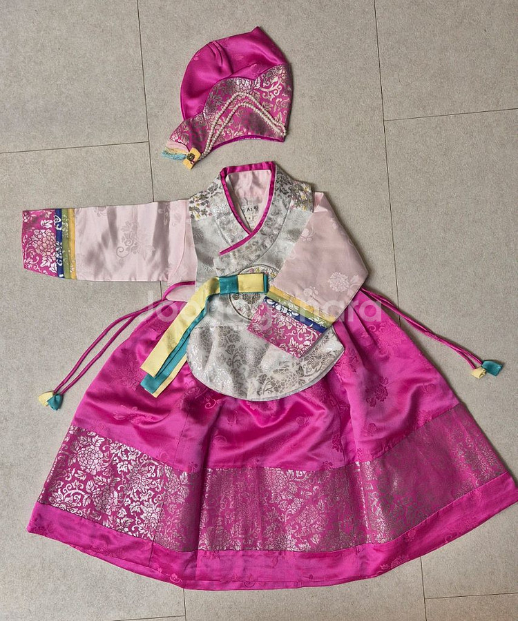 여아 한복 1호 돌 사이즈--1