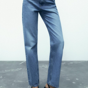 자라 하이 라이즈 스트레이트핏 데님팬츠 28