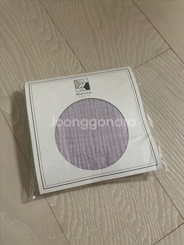 메종 텍스타일 연보라 손수건 새상품--0