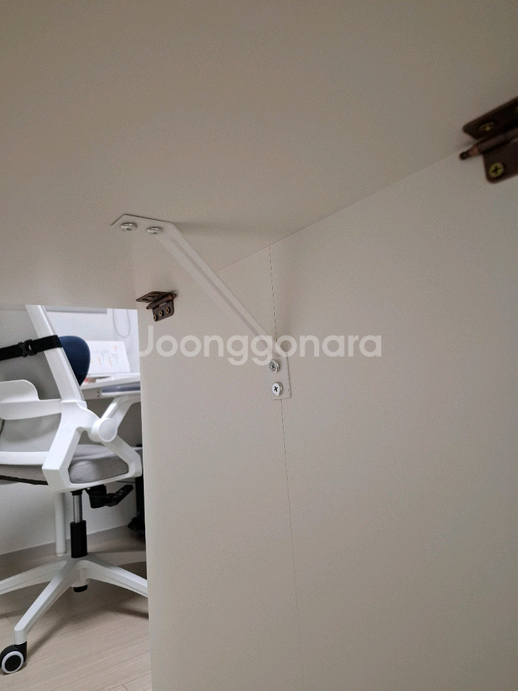 사사 스마트 멀티 책상 1200 크림화이트 ㄱ자책상--1