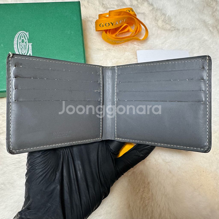 [정품/풀구성]고야드 반지갑 스페셜 그레이--3