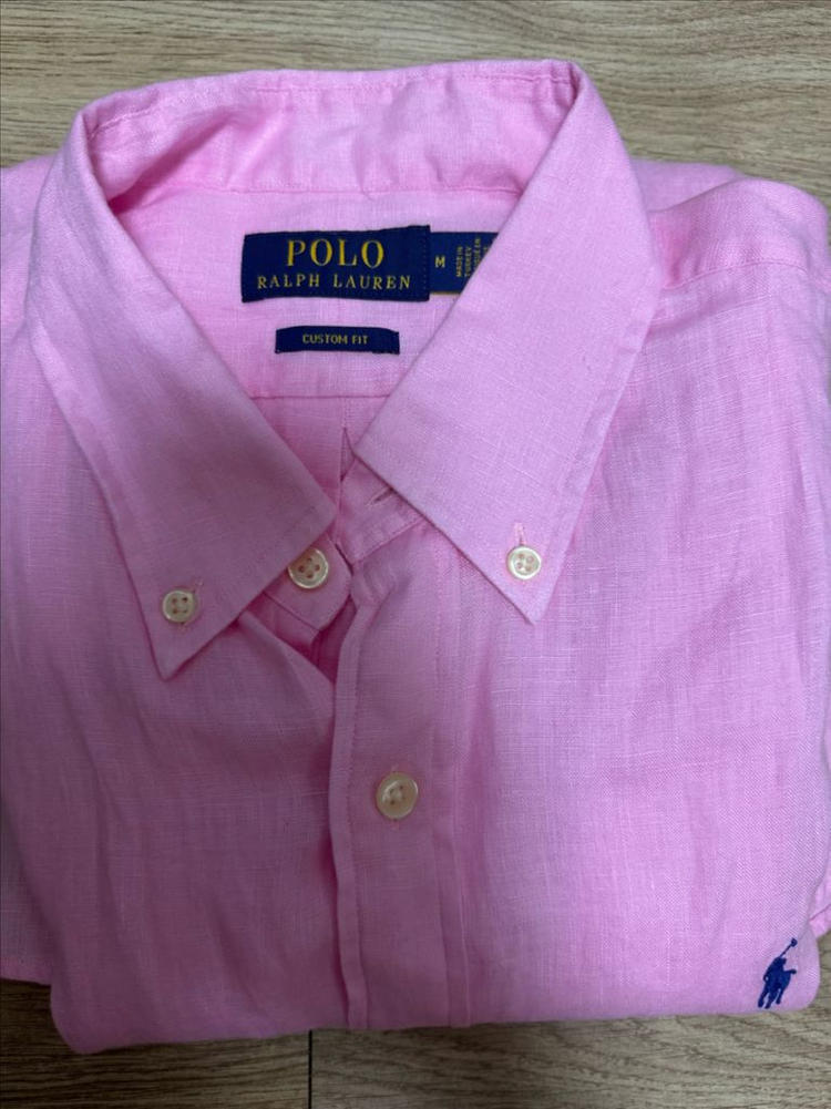 (정품) 폴로 랄프로렌 커스텀핏 린넨셔츠 M--1