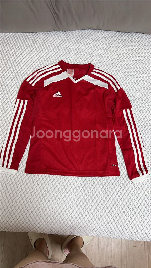 아디다스 반팔 축구복 130 세트, 긴팔티셔츠 67--2