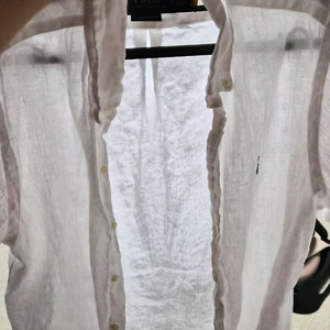 폴로 클래식핏 린넨셔츠 화이트