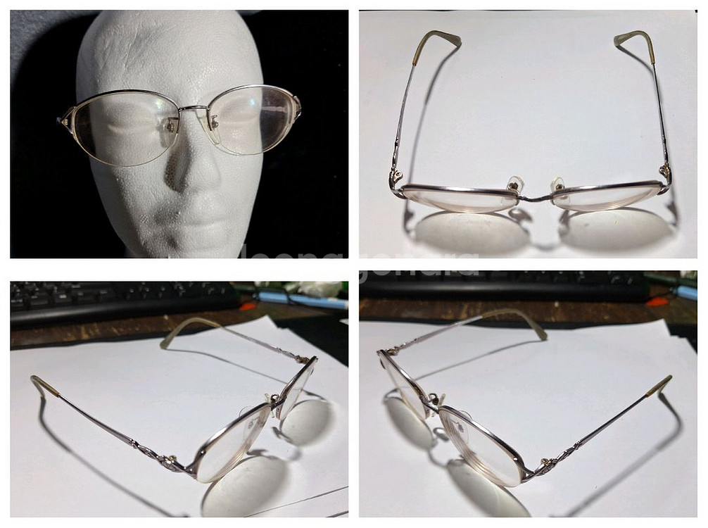 발렌티노 차루티 100% Titanum 일본 반무테안경--8