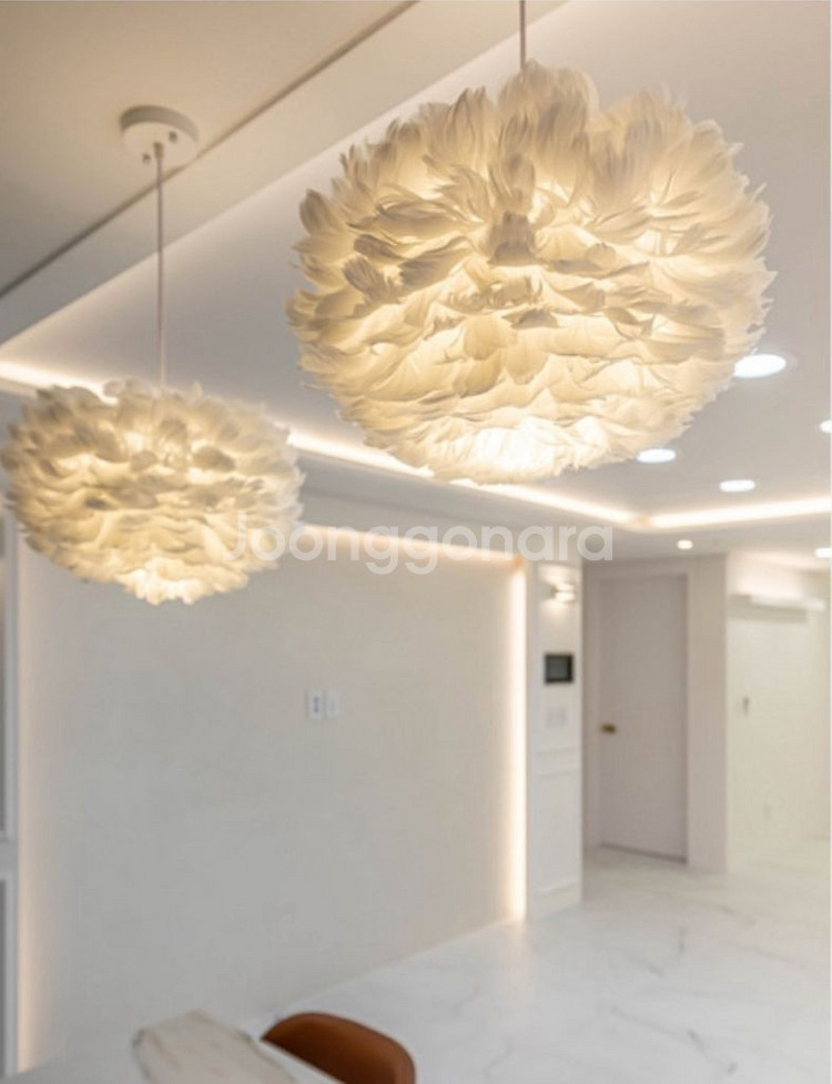 예쁜 깃털 감성조명 ( 인테리어 조명 )--1