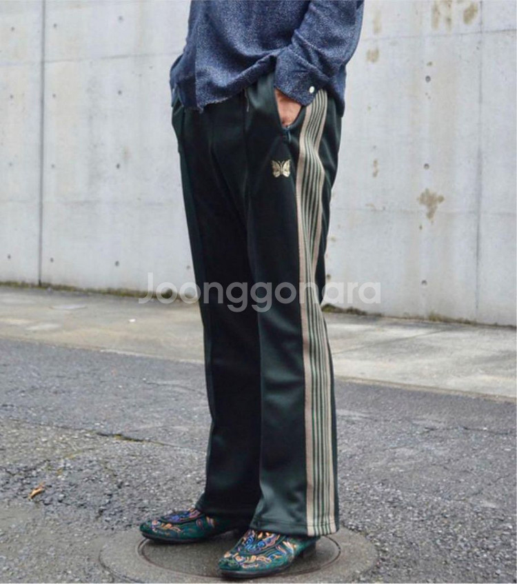 [L] 니들스 트랙팬츠 부츠컷 딥그린--0